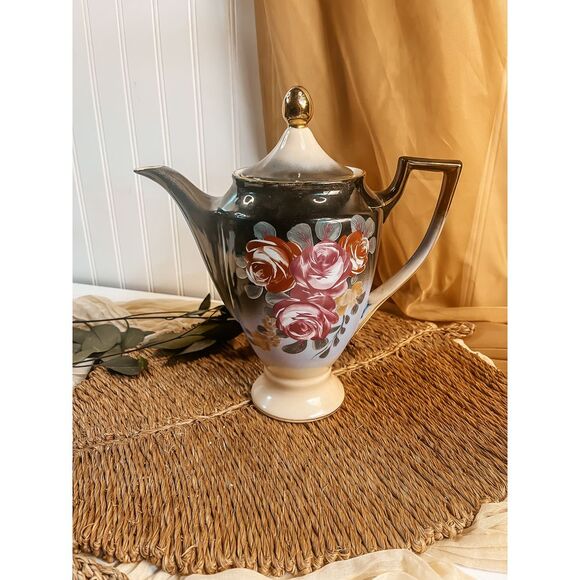 Hand‎ Painted Floral Vintage Pitcher - Picture 1 of 4